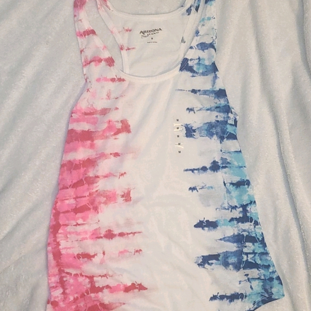 Racerback tie dye tank